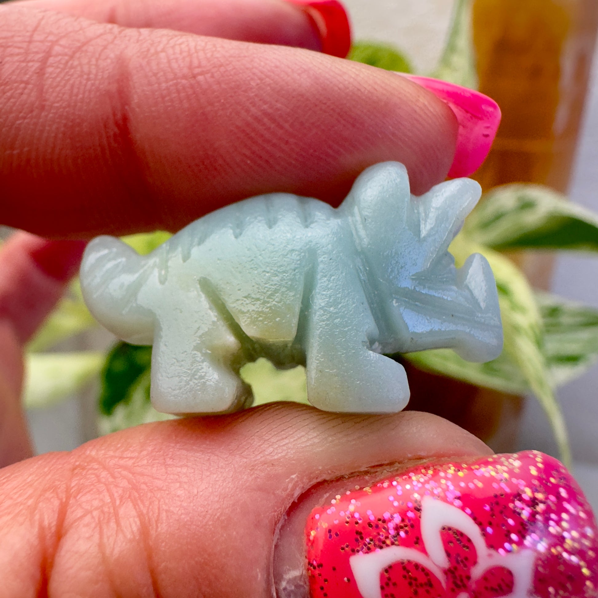 Tiny Caribbean Calite Triceratops - Katie's Mystic Crystals