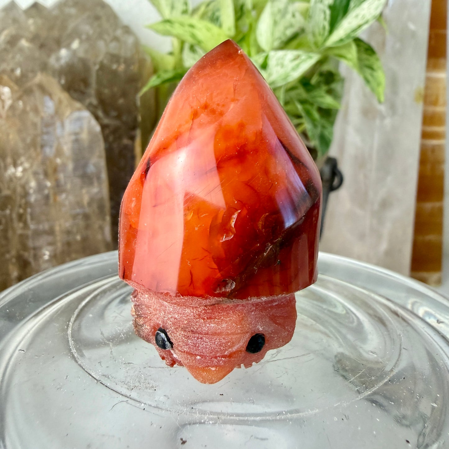 Intuitive Pick Carnelian Elephant Flame