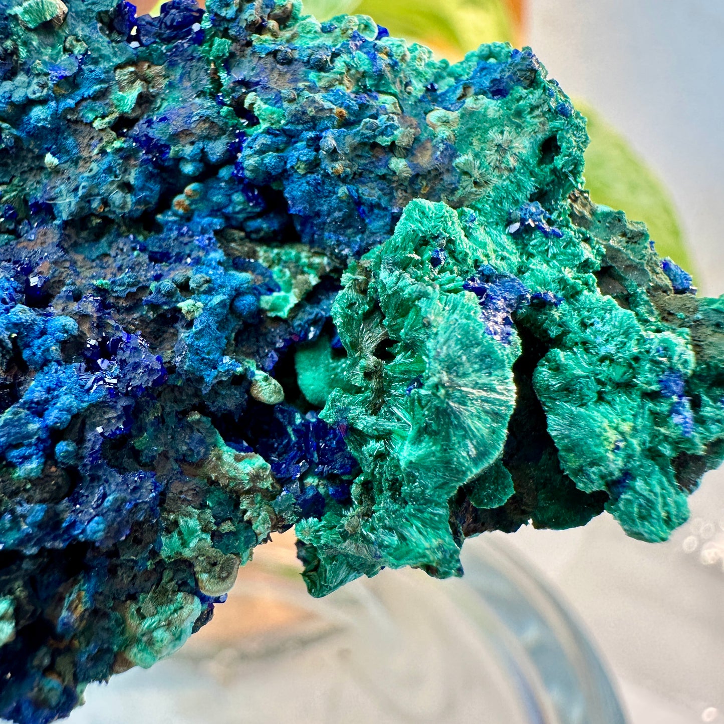 Azurite & Malachite Specimen — 36 grams | Morocco
Third Eye Activation | Transformation | Heart Healing