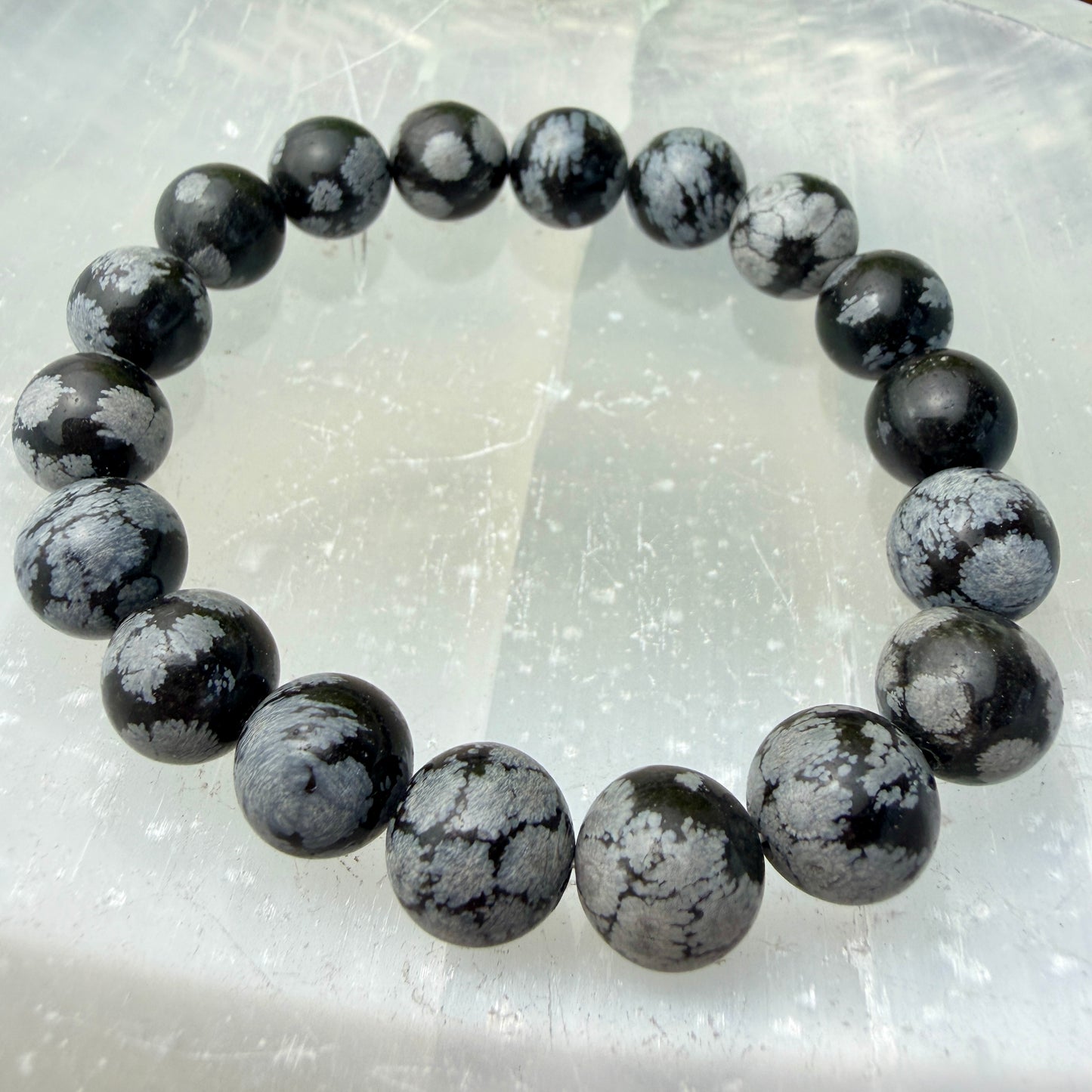 9–16mm Crystal Bead Bracelets – Genuine Gemstones