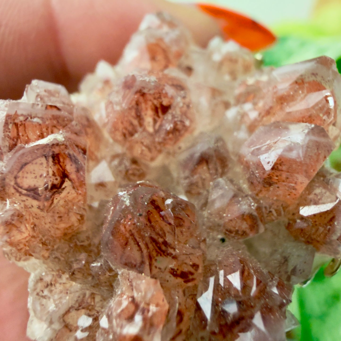 Red Phantom Quartz Pendant – 1.5 inch | Transformation • Strength • Inner Fire 🔥💎✨