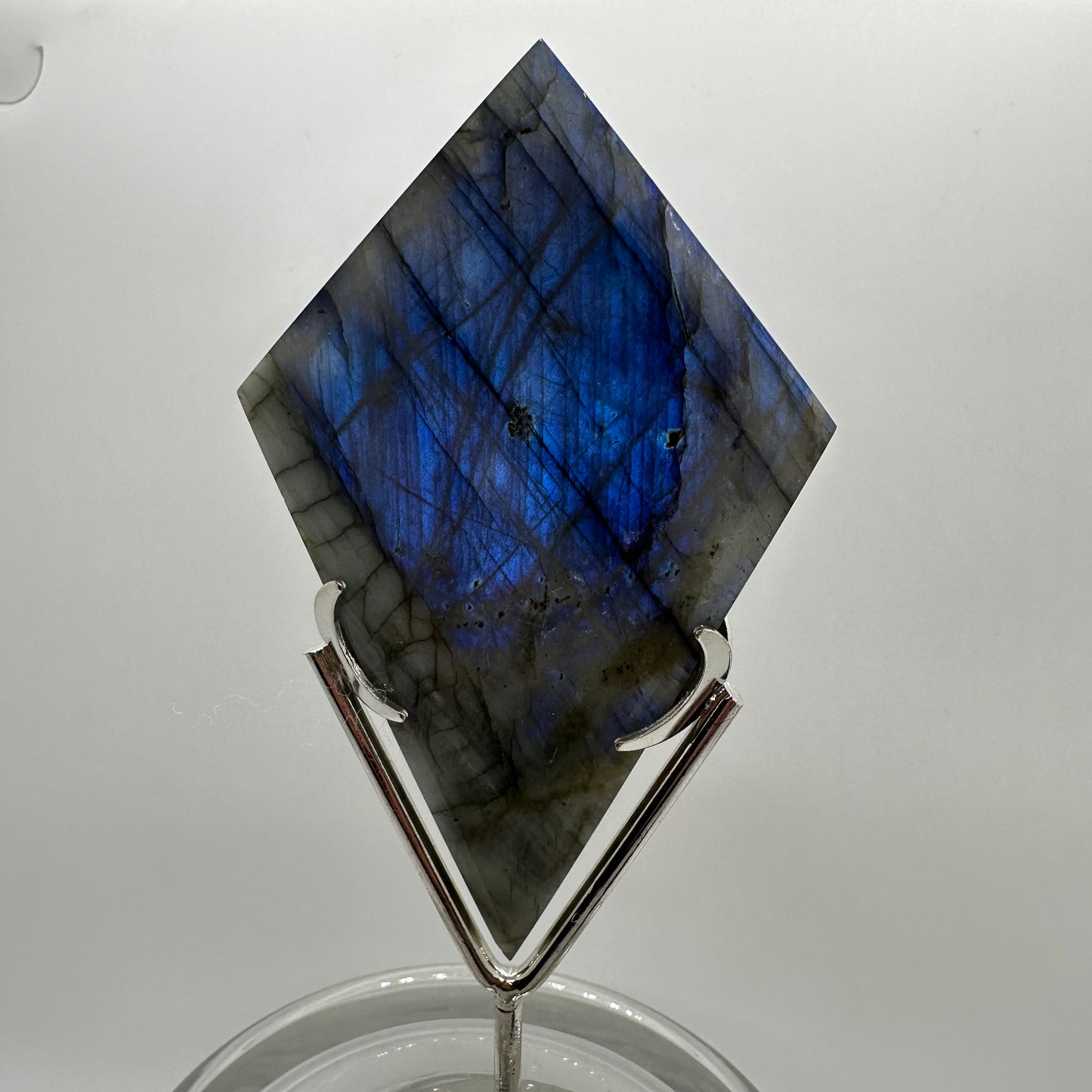 Labradorite Rhombus with Stand