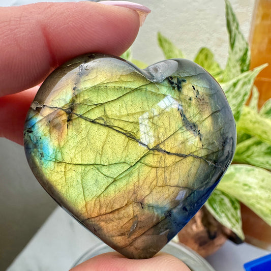 Labradorite Heart