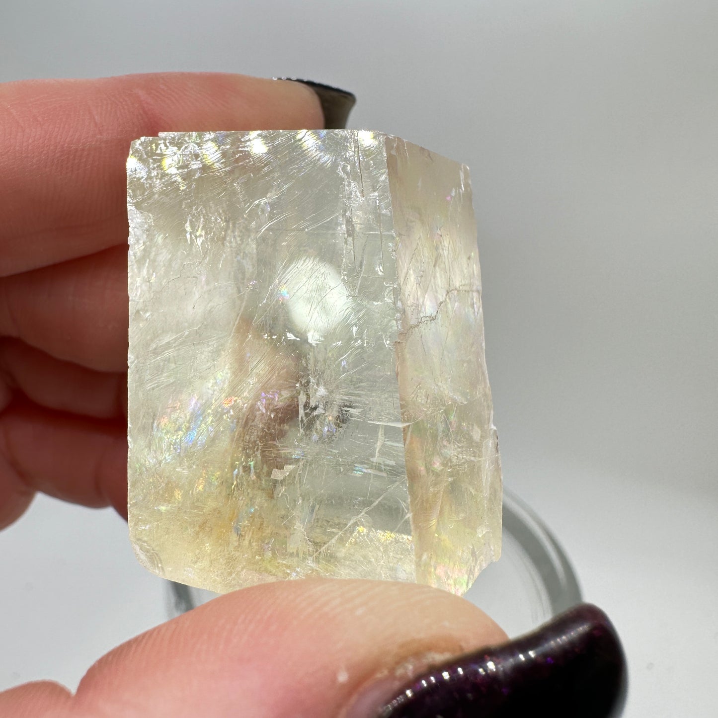 Optical Calclite with Rainbows - Mexico - Katie's Mystic Crystals