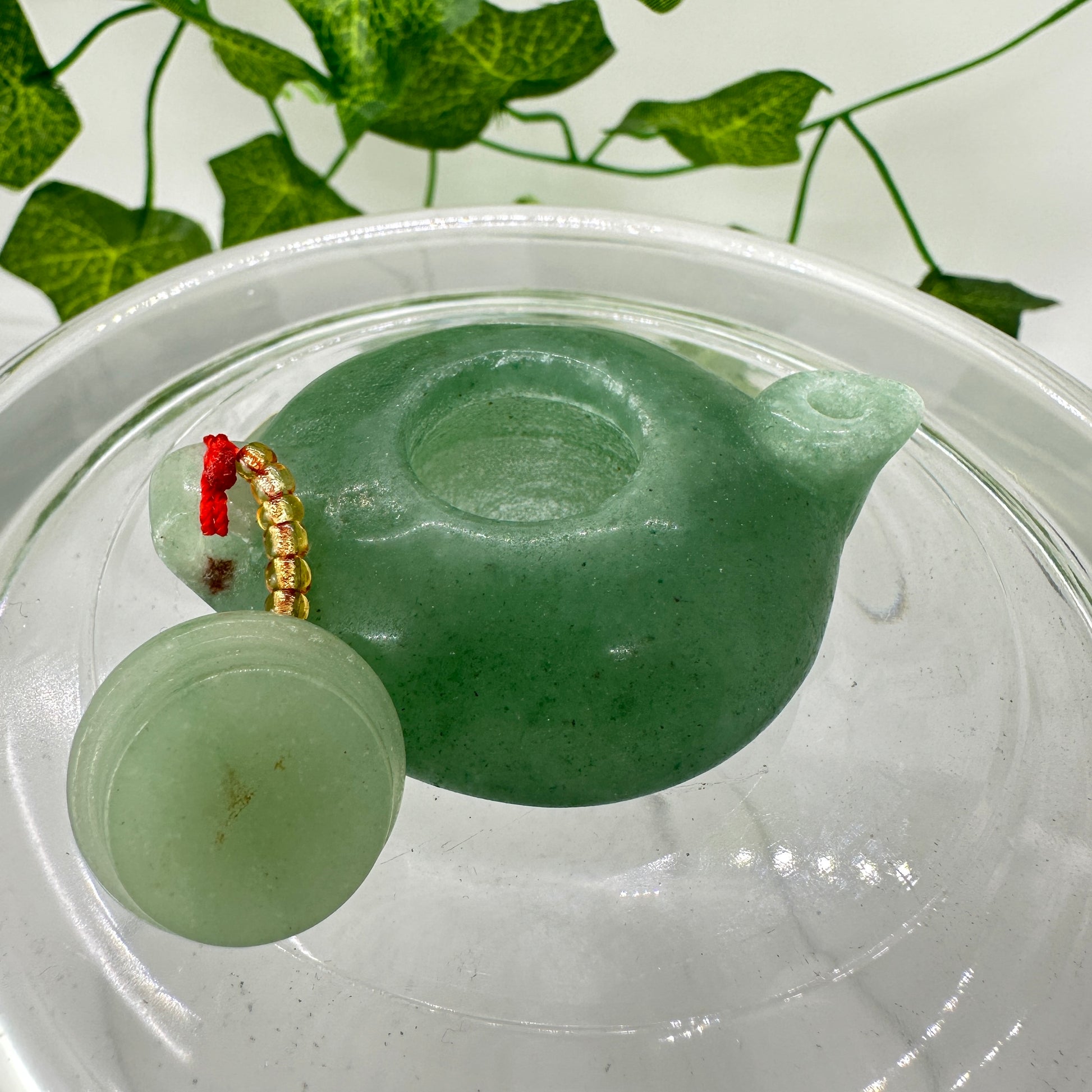 Green Aventurine Mini Tea Pot - Katie's Mystic Crystals