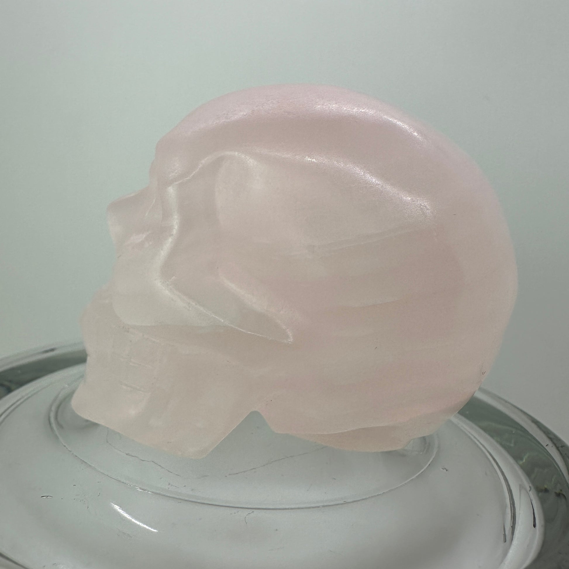 UV Reactive Mangano Calcite Skull - Katie's Mystic Crystals