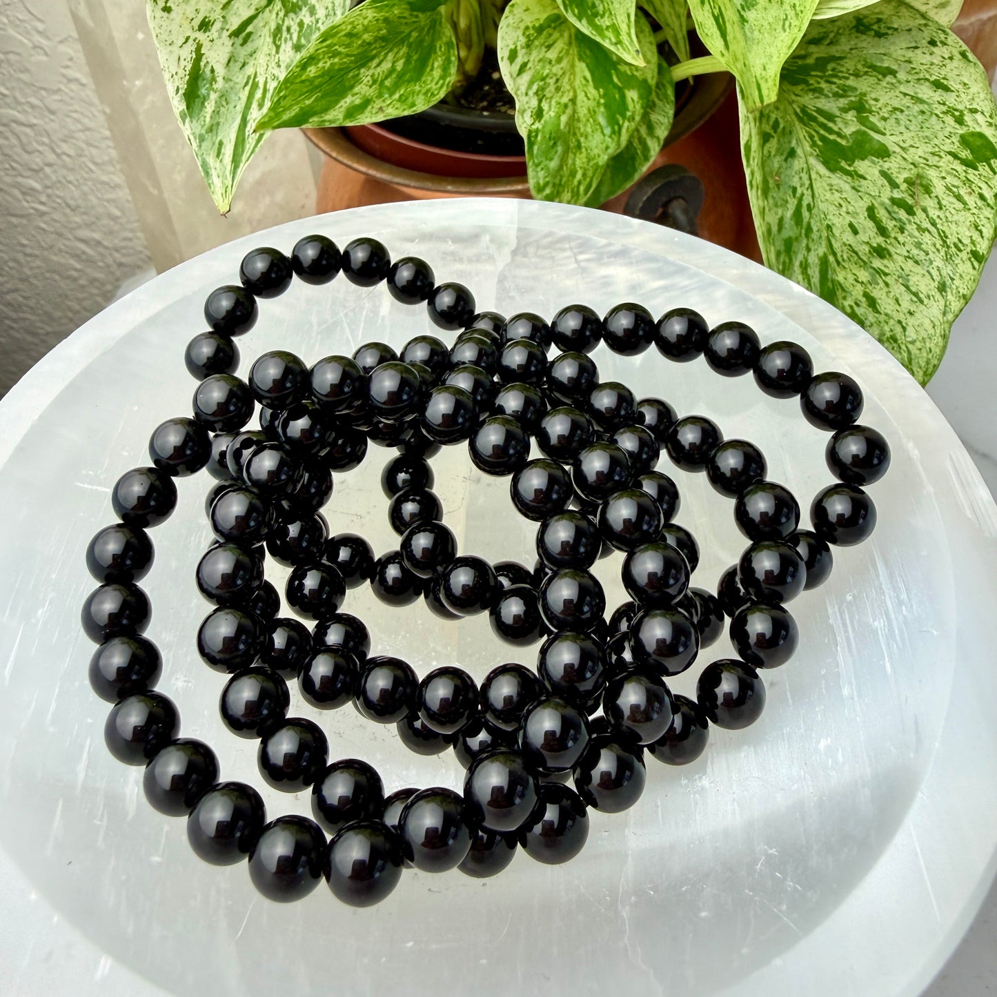 7–8mm Crystal Bead Bracelets – Genuine Gemstones
