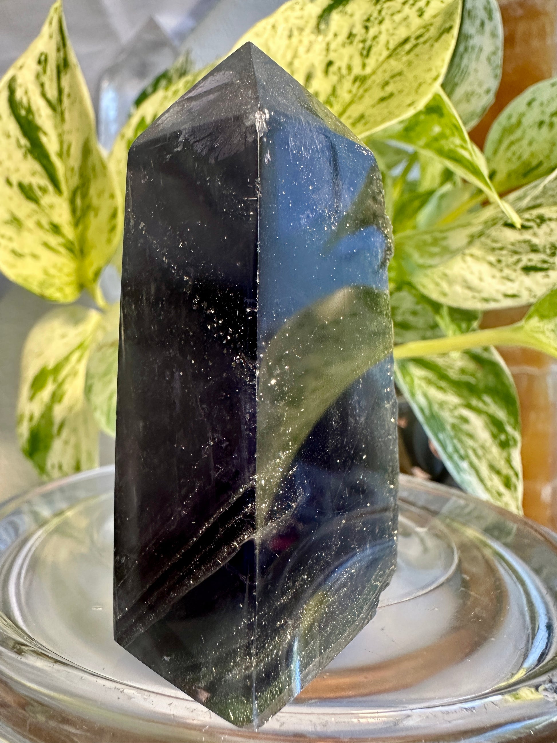 Pyrite in Fluorite Raw Edge Tower — B
2.7 in tall × 1.3 in wide × 1 in thick | 5.4 oz
Abundance | Clarity | Empowered Focus - Katie's Mystic Crystals
