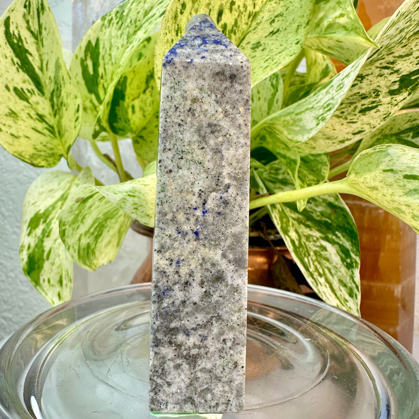 Lapis Lazuli Tower — 3.4 inch
Wisdom | Truth | Inner Vision
✨ Imperfect — Small Chip on Corner ✨