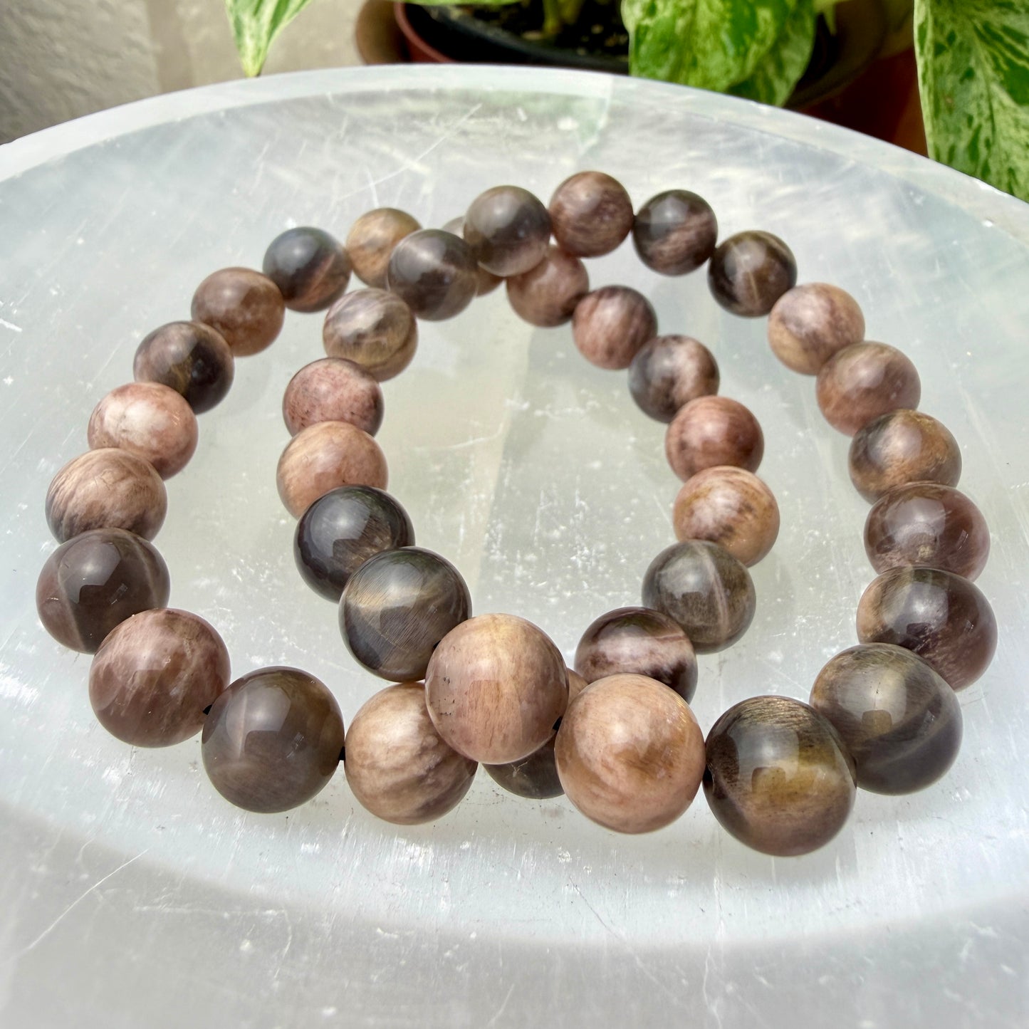 9–16mm Crystal Bead Bracelets – Genuine Gemstones
