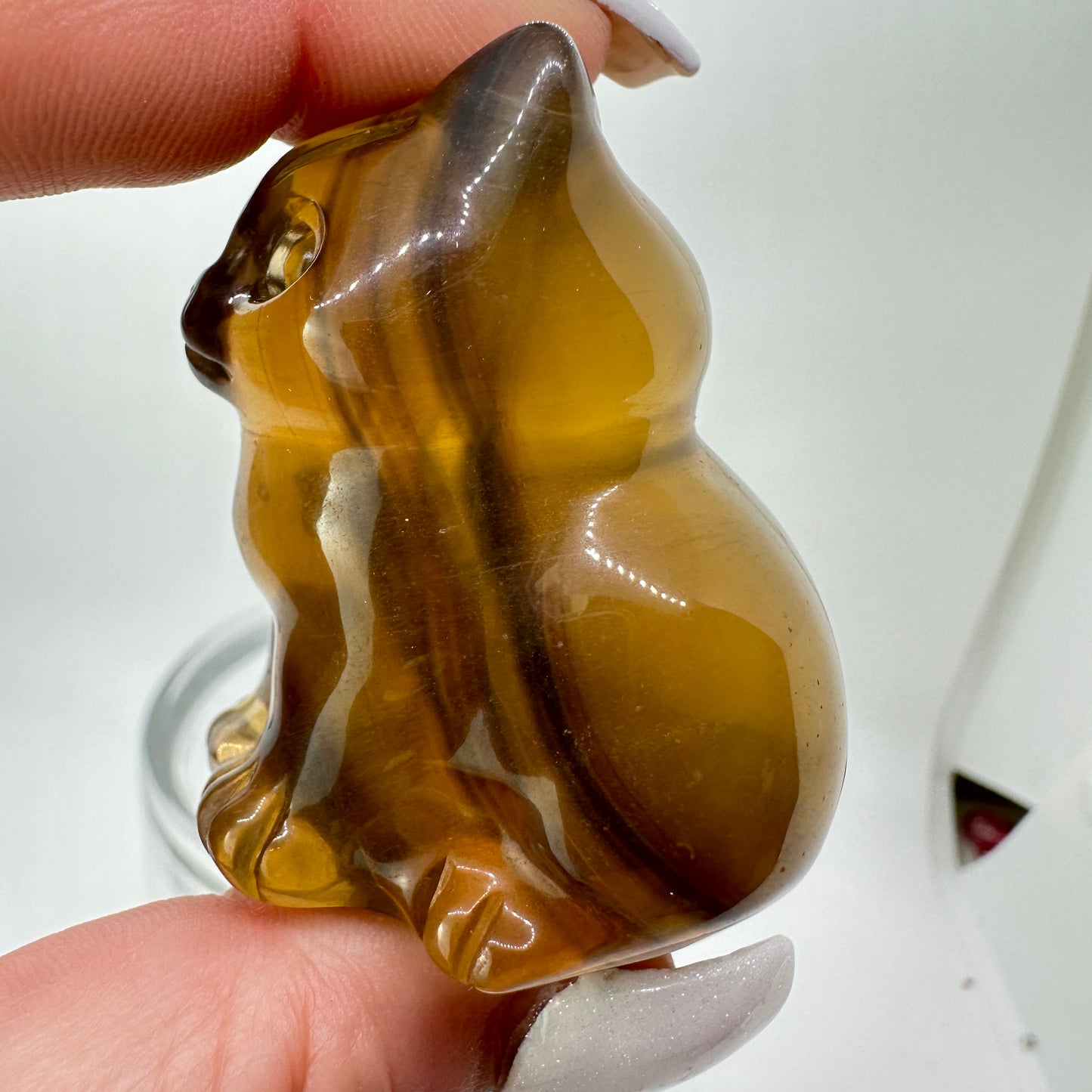 Yellow Fluorite Cat - Katie's Mystic Crystals