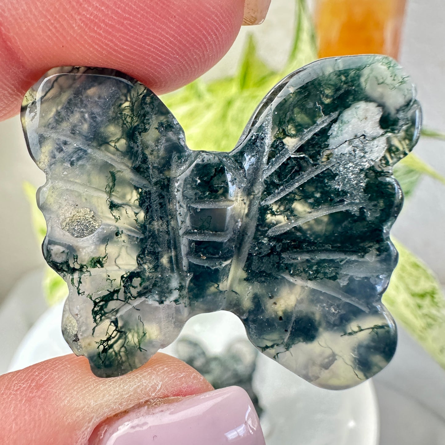 Moss Agate Butterflies — 1.3 inch
Growth | Nature Energy | Gentle Transformation