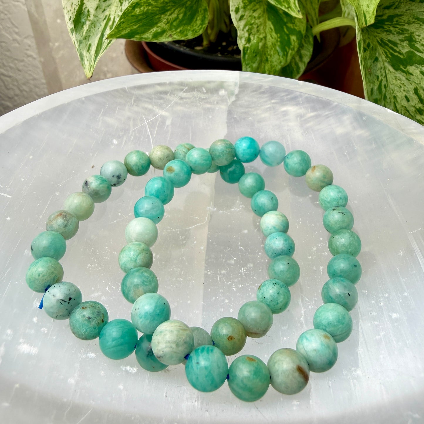 7–8mm Crystal Bead Bracelets – Genuine Gemstones