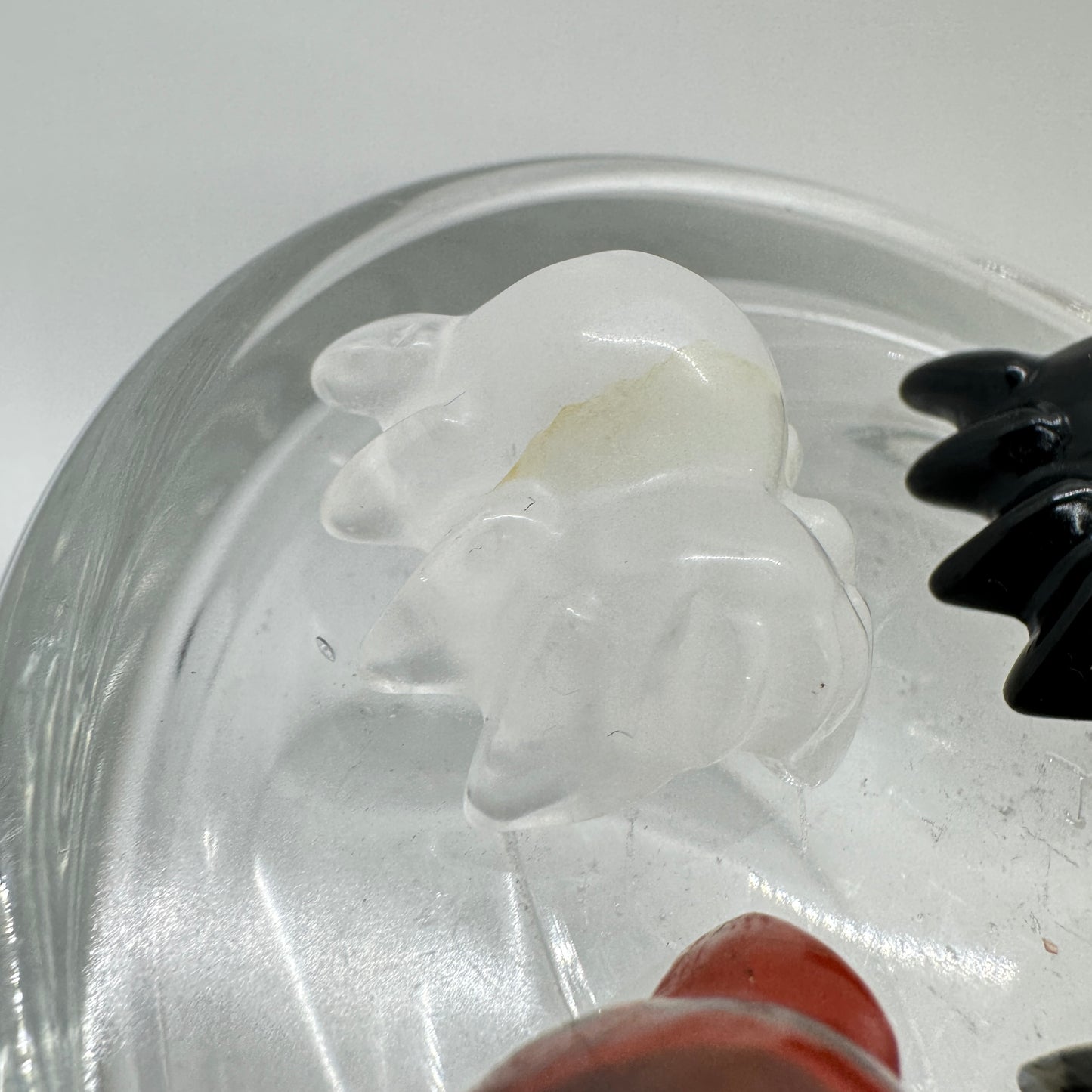 Crystal Spider - Clear Quartz Black Obsidian and more