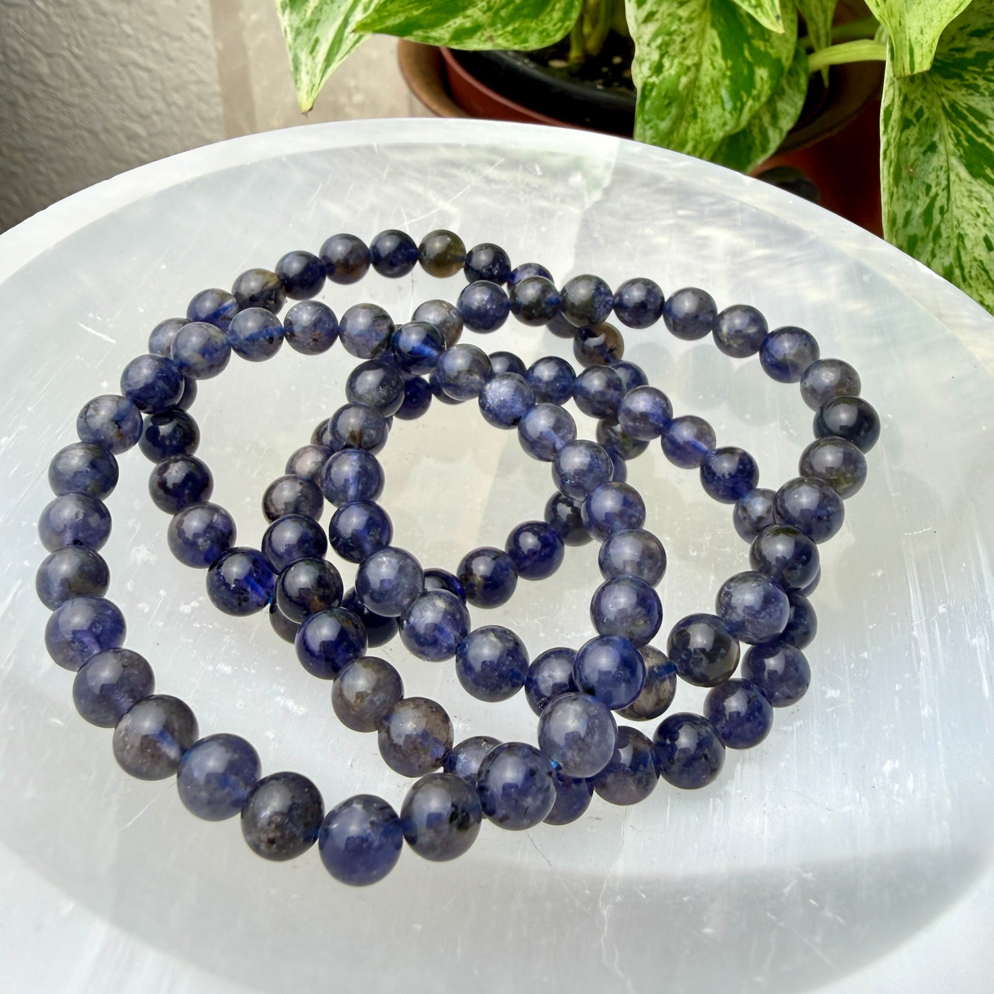 7–8mm Crystal Bead Bracelets – Genuine Gemstones
