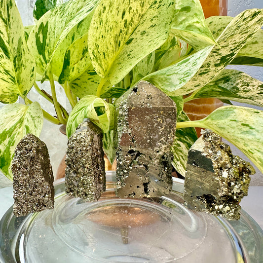 Pyrite Points with Natural Cubes — You Pick
Confidence | Prosperity | Protection - Katie's Mystic Crystals