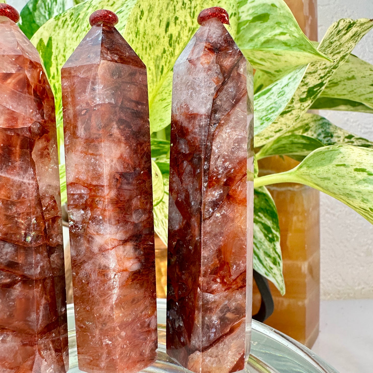 Fire Quartz Points — 3.8 inch
Focus | Grounding | Emotional Clarity