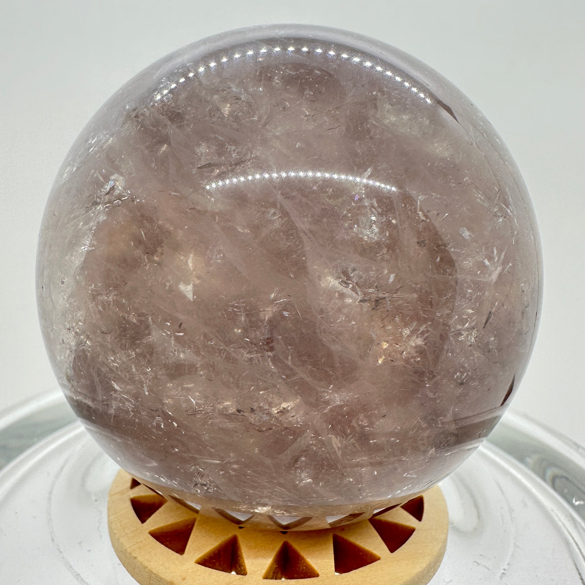 Mica In Rainbow Fluorite Sphere - Katie's Mystic Crystals