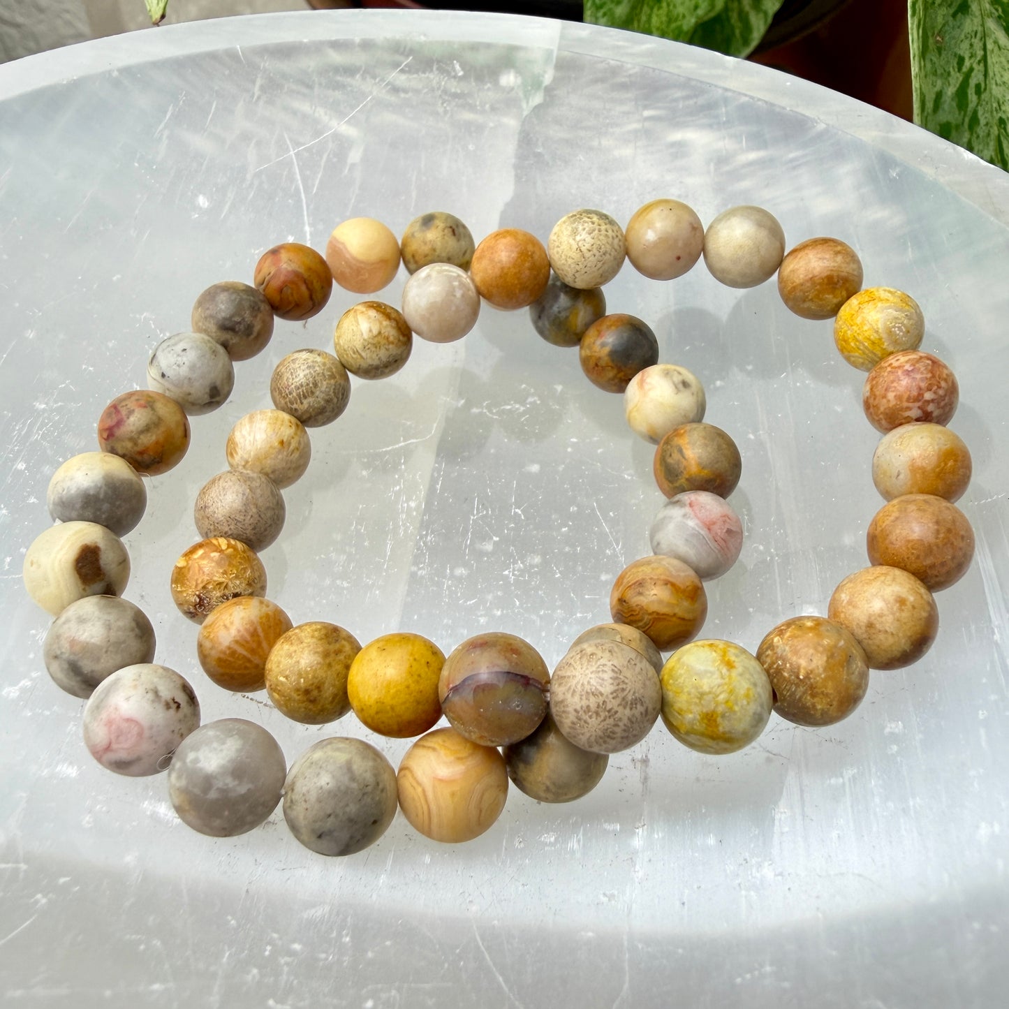 7–8mm Crystal Bead Bracelets – Genuine Gemstones