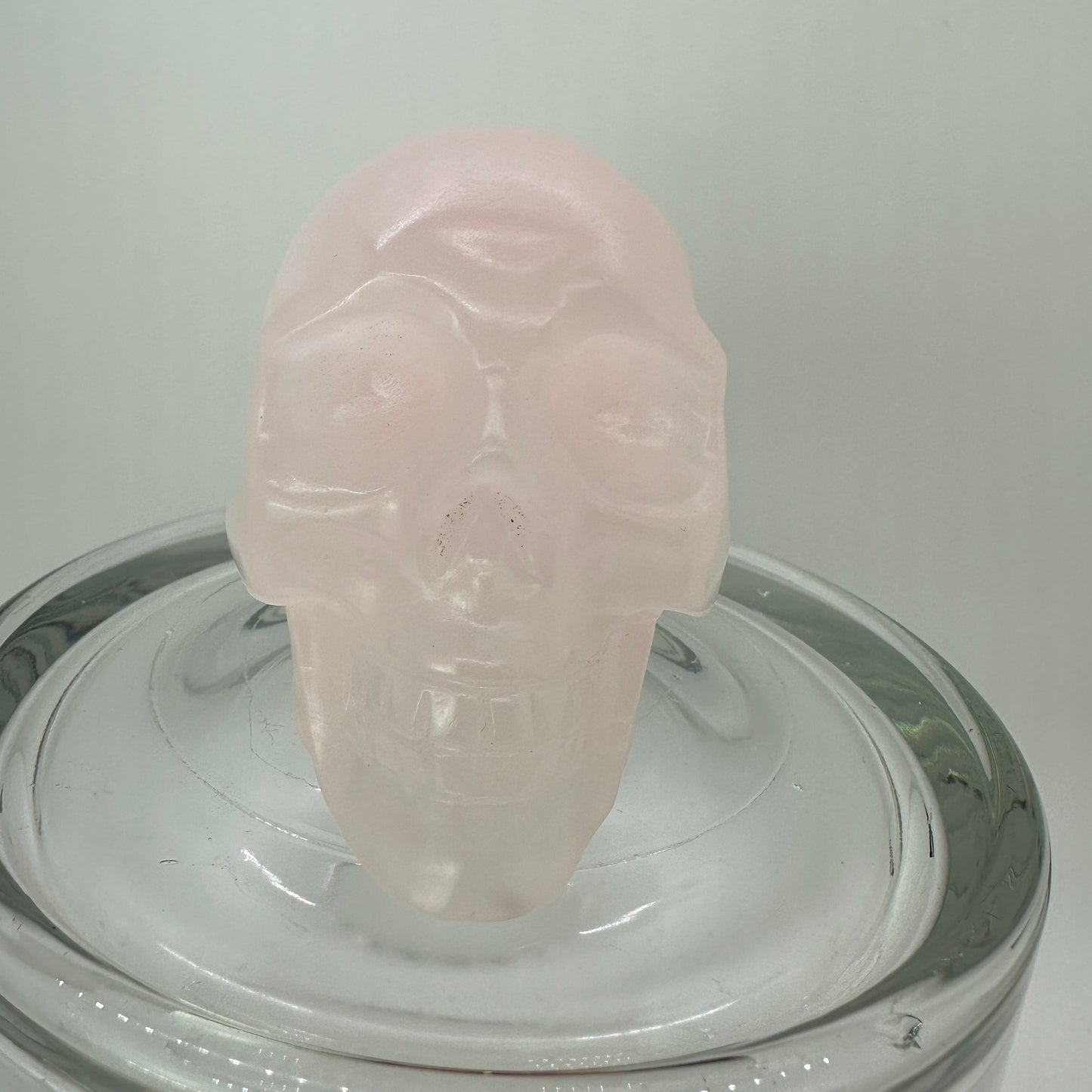 UV Reactive Mangano Calcite Skull - Katie's Mystic Crystals