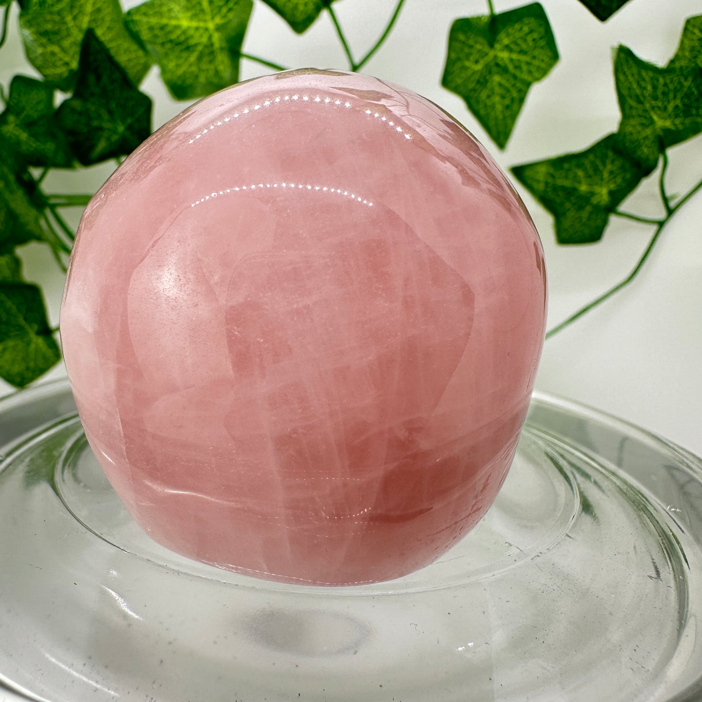 Rose Quartz Skull Carving - Katie's Mystic Crystals