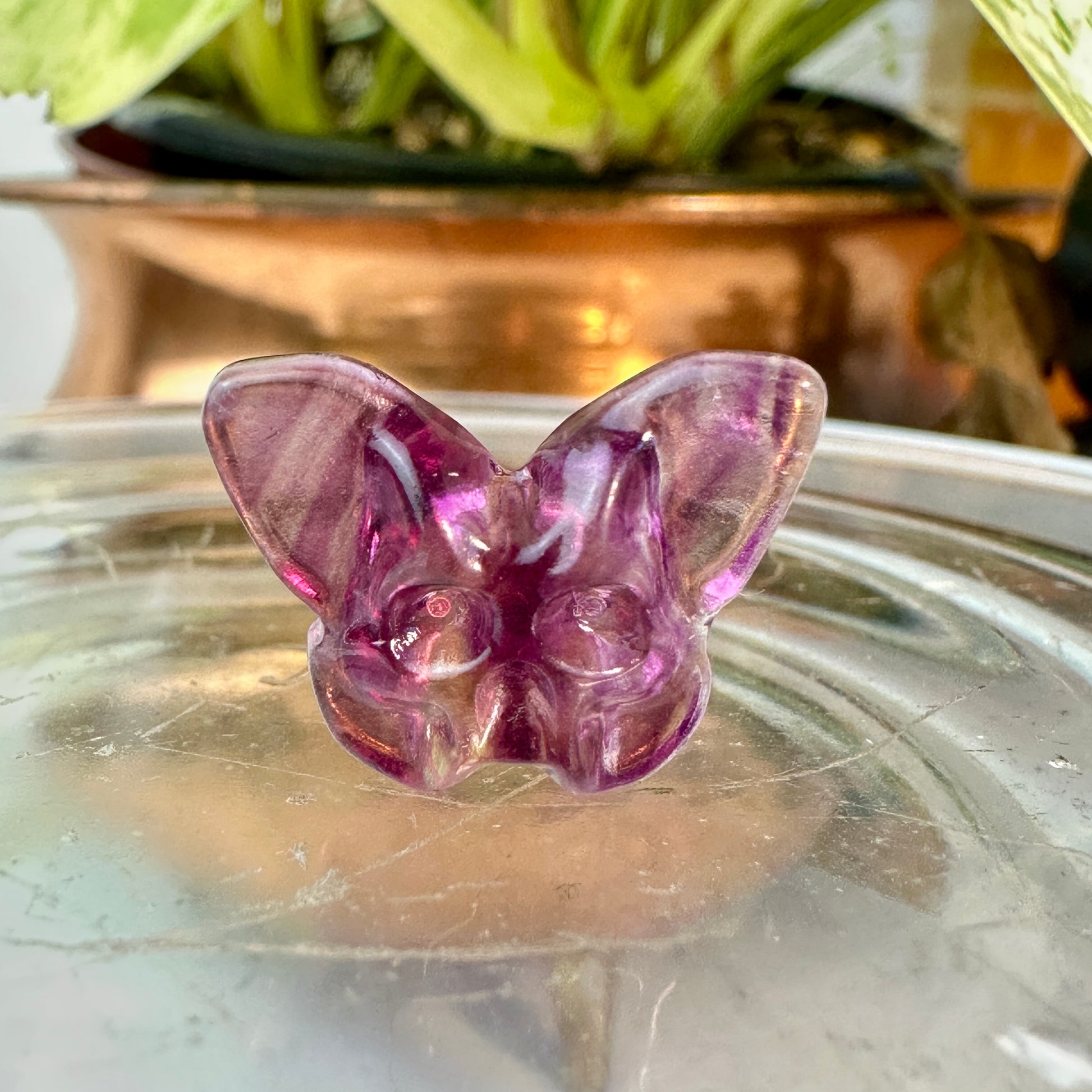 Mini Fluorite Crystal Figurines - Micro Mini Figurines - Natural Crystal Home Decor - Katie's Mystic Crystals