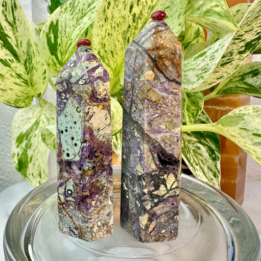 Sugilite Points — Approx. 3.4 inch
Spiritual Protection | Deep Healing | Soul Purpose