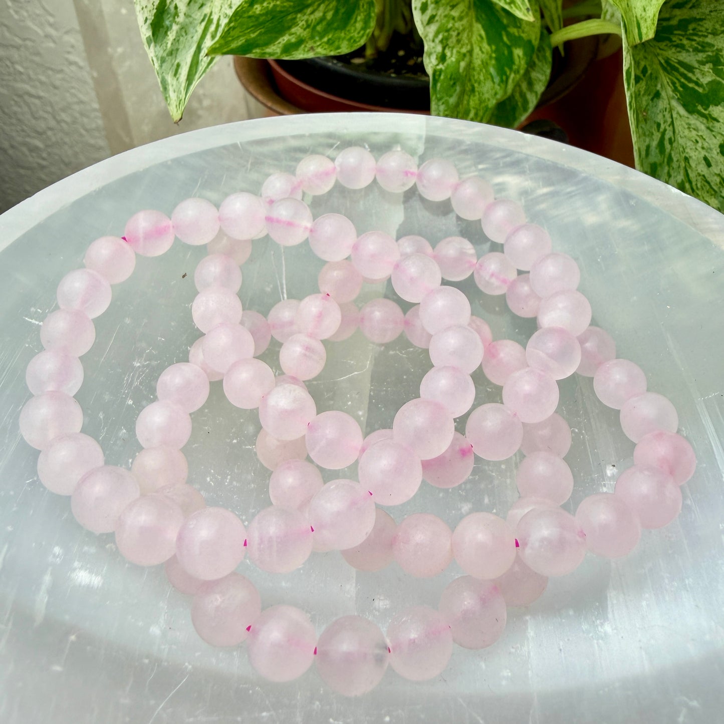 7–8mm Crystal Bead Bracelets – Genuine Gemstones