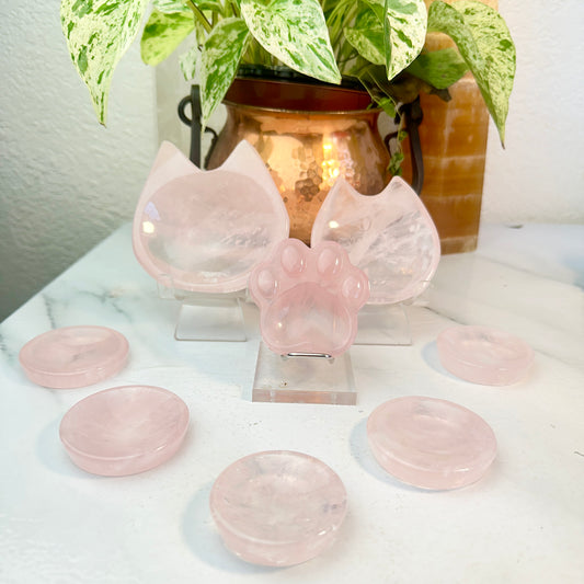 Rose Quartz Cat-Themed Dishes — You Pick
Love | Comfort | Heart Healing