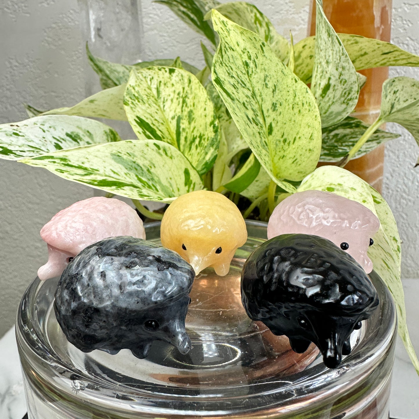 Crystal Hedgehogs - 1.6 inch L