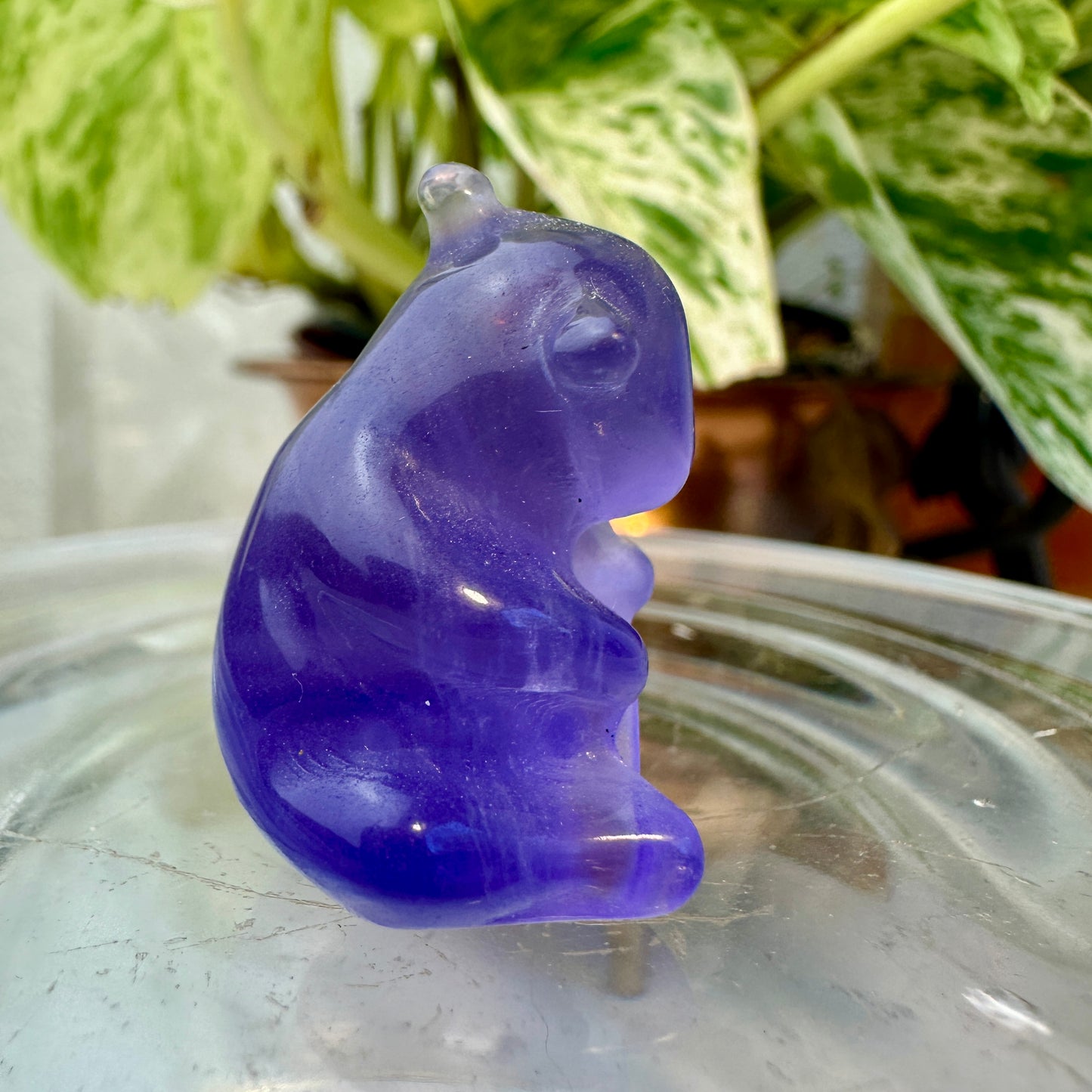 Purple Fluorite Panda — 1.1 inch
Clarity | Calm | Spiritual Protection