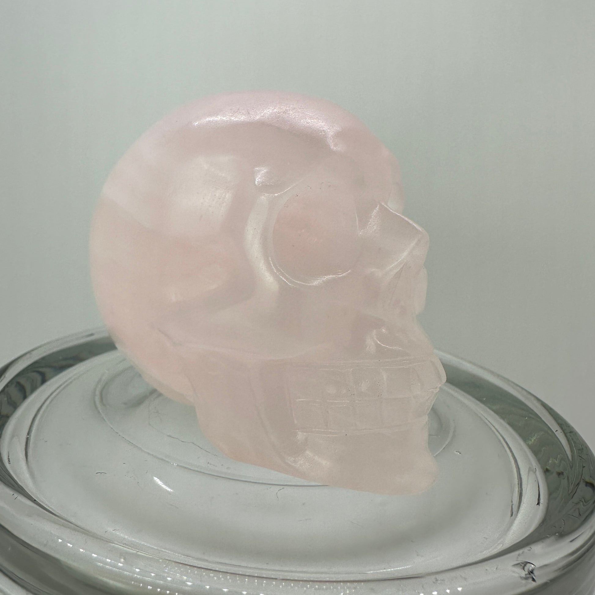 UV Reactive Mangano Calcite Skull - Katie's Mystic Crystals