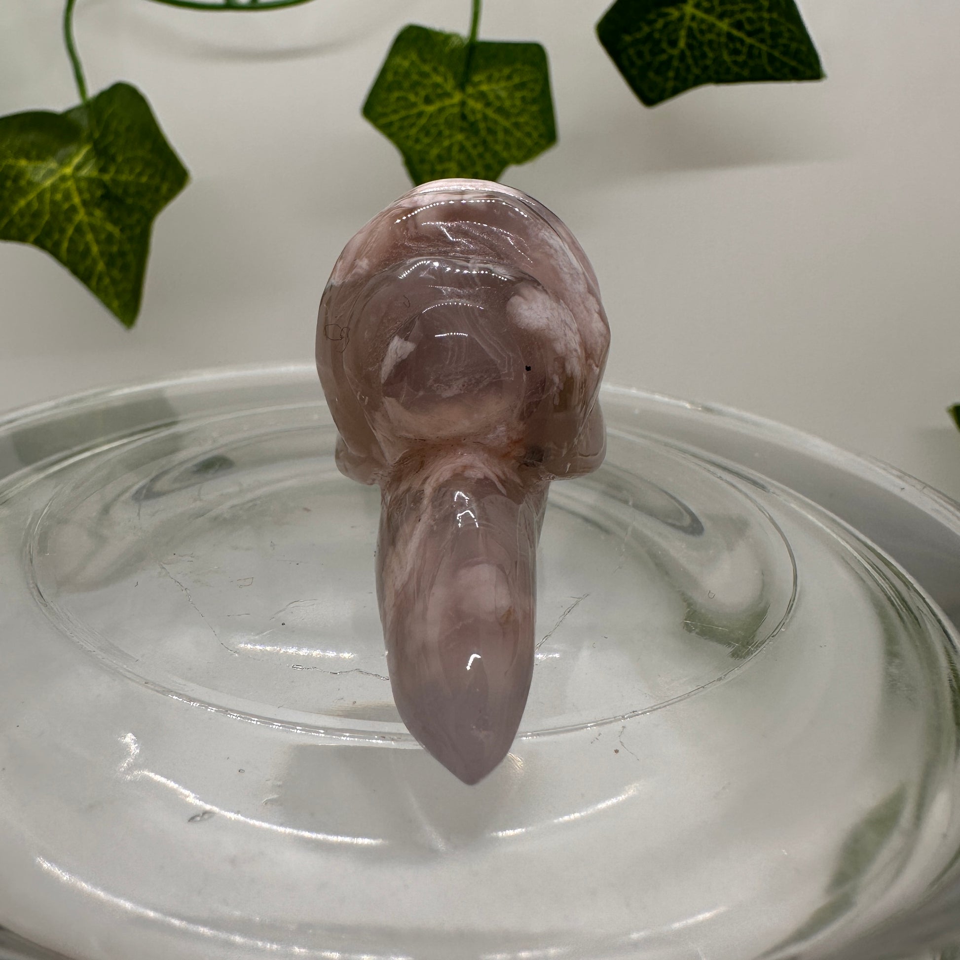 Flower Agate Snail (B) - Katie's Mystic Crystals