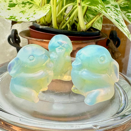 Adorable Opalite Bunny - Opalite is Man Made