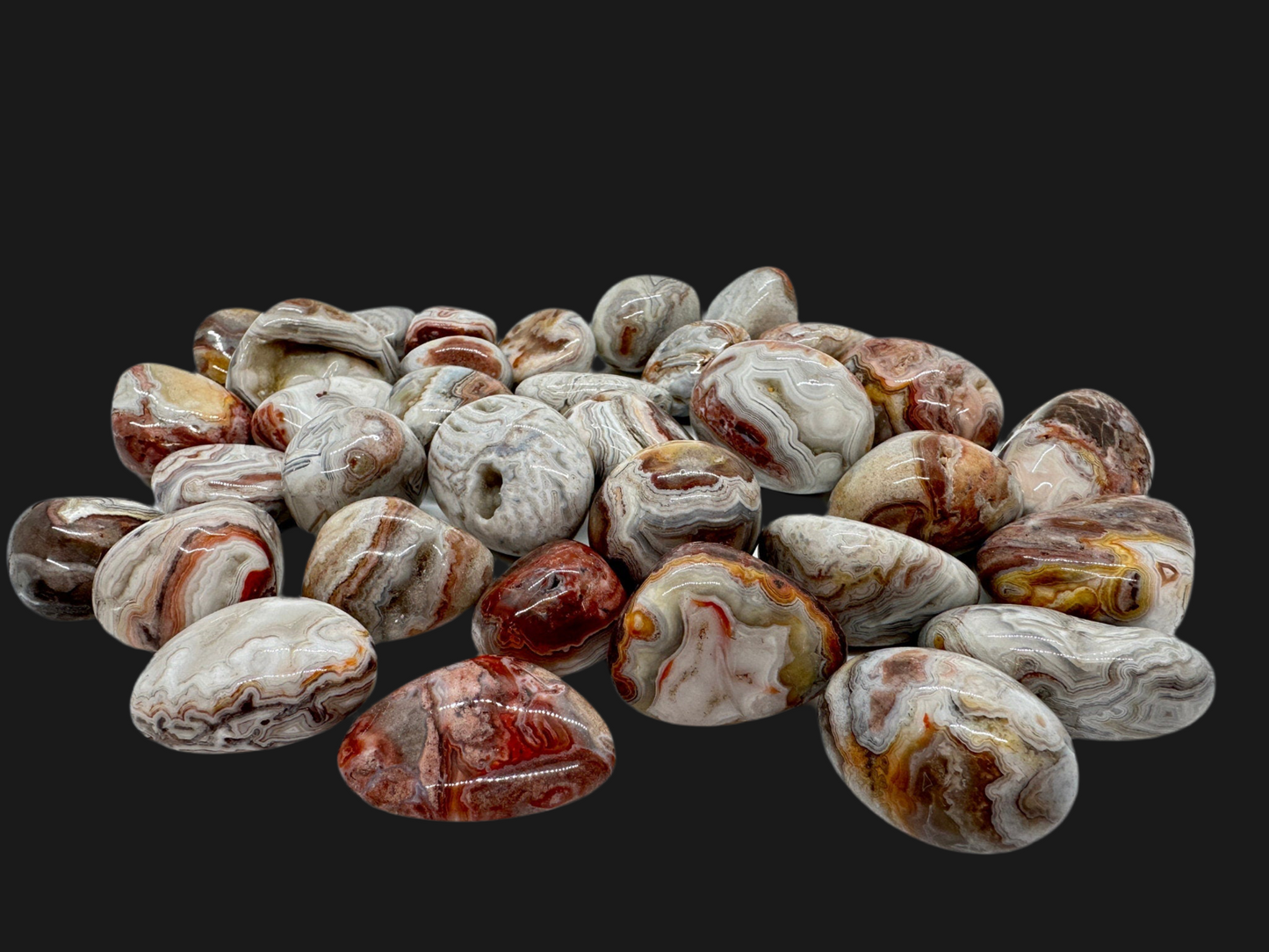 Crazy Lace Agate Tumbles - Katie's Mystic Crystals
