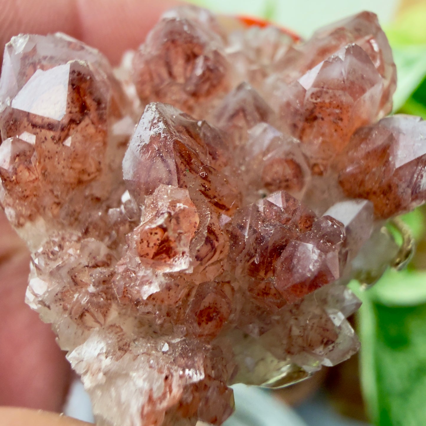 Red Phantom Quartz Pendant – 1.5 inch | Transformation • Strength • Inner Fire 🔥💎✨