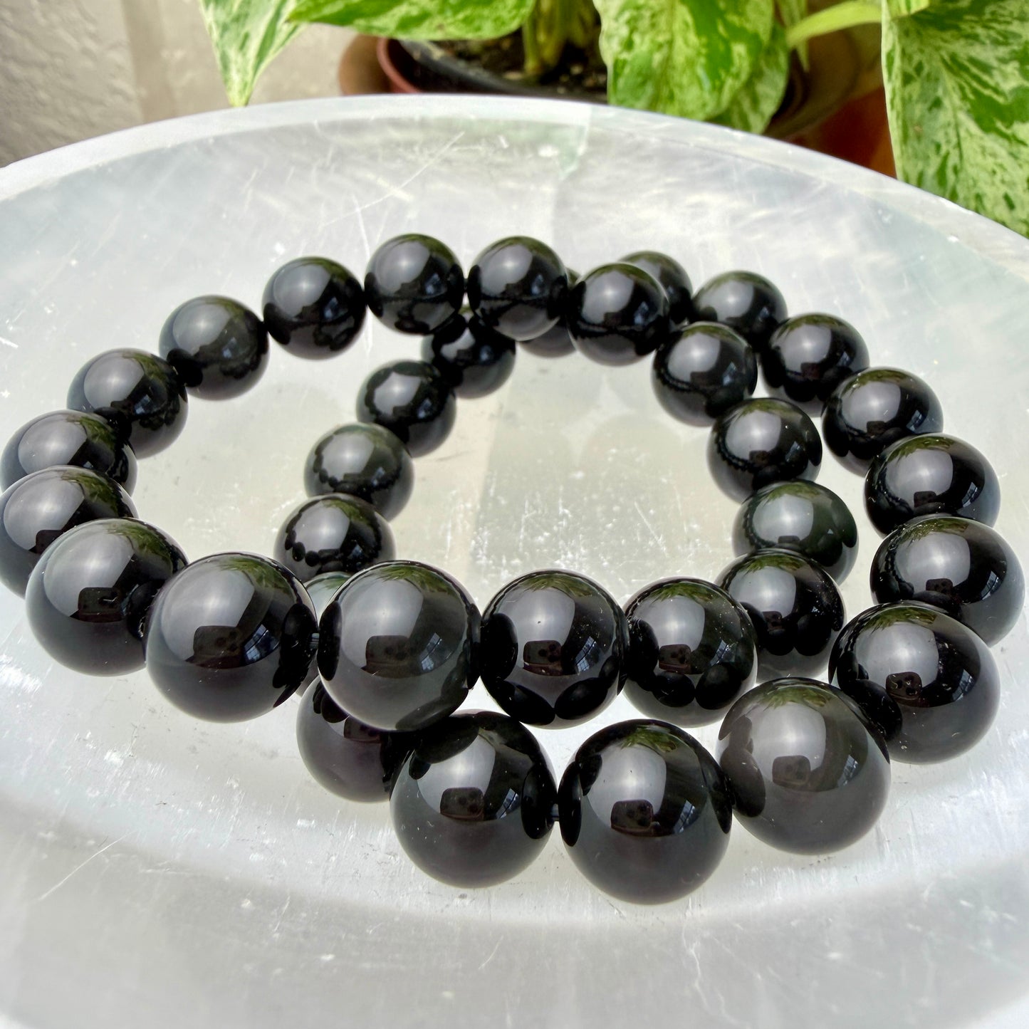 9–16mm Crystal Bead Bracelets – Genuine Gemstones