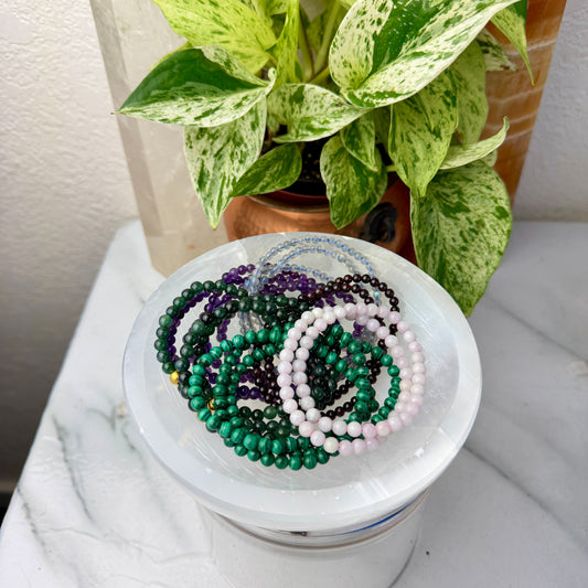 4–6mm Crystal Bead Bracelets