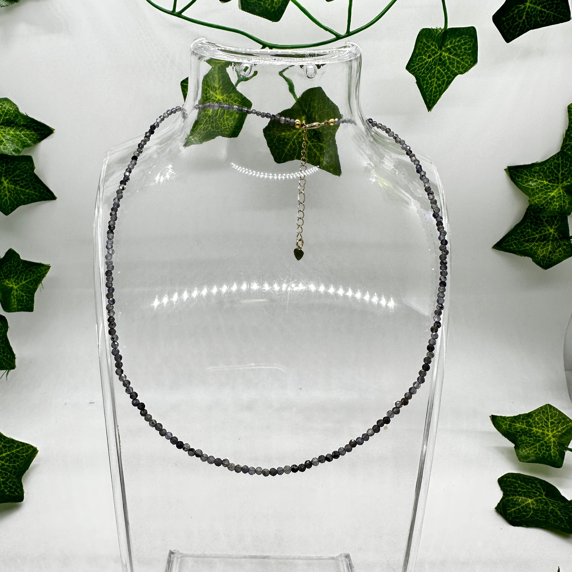 Minimalist Cordierite Necklace - Katie's Mystic Crystals