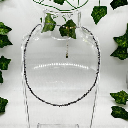 Minimalist Cordierite Necklace - Katie's Mystic Crystals