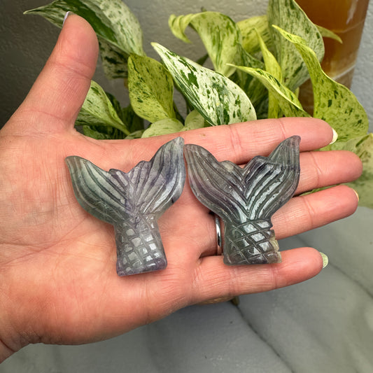 Fluorite Mermaid Tail - 2 inch - Katie's Mystic Crystals
