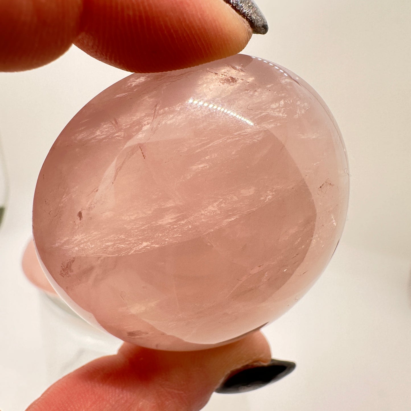 Rose Quartz Palm Stones - Katie's Mystic Crystals