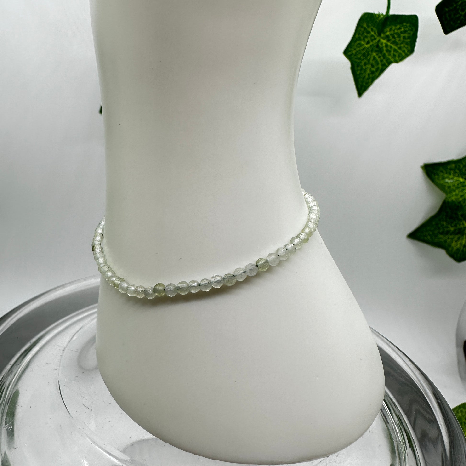 Minimalist Faceted Peridot Bracelet - Katie's Mystic Crystals