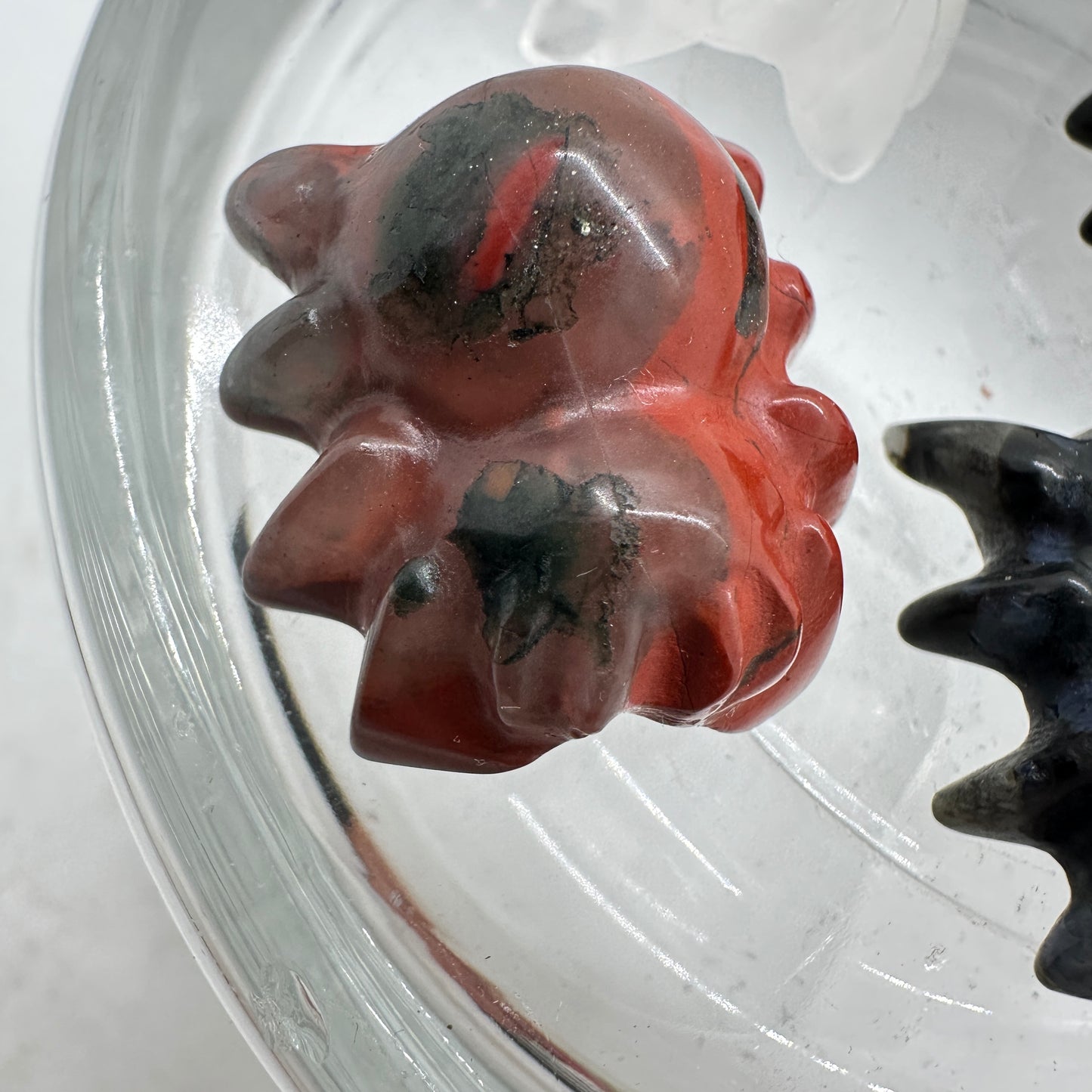 Crystal Spider - Clear Quartz Black Obsidian and more