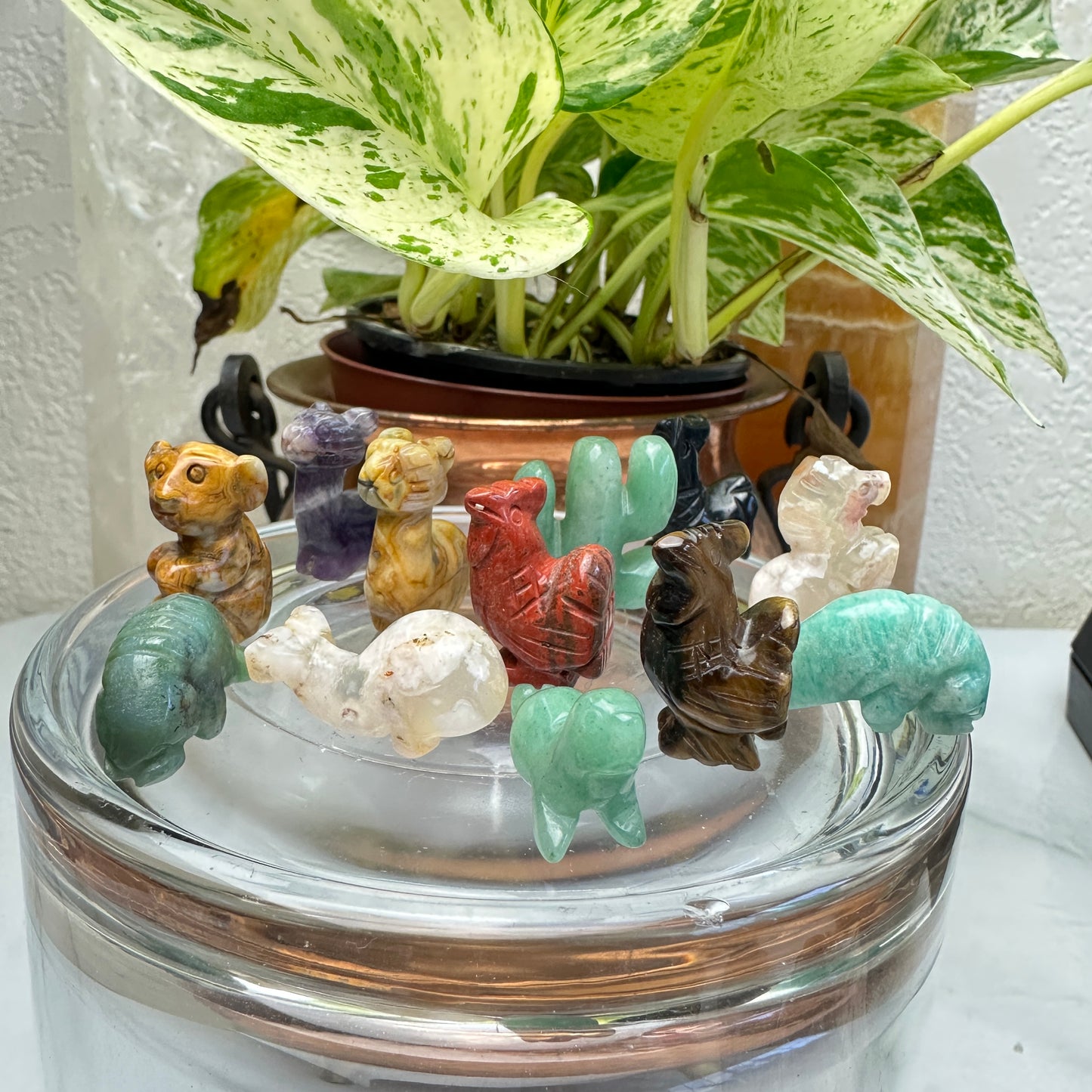 Mini Crystal Amimal Carvings