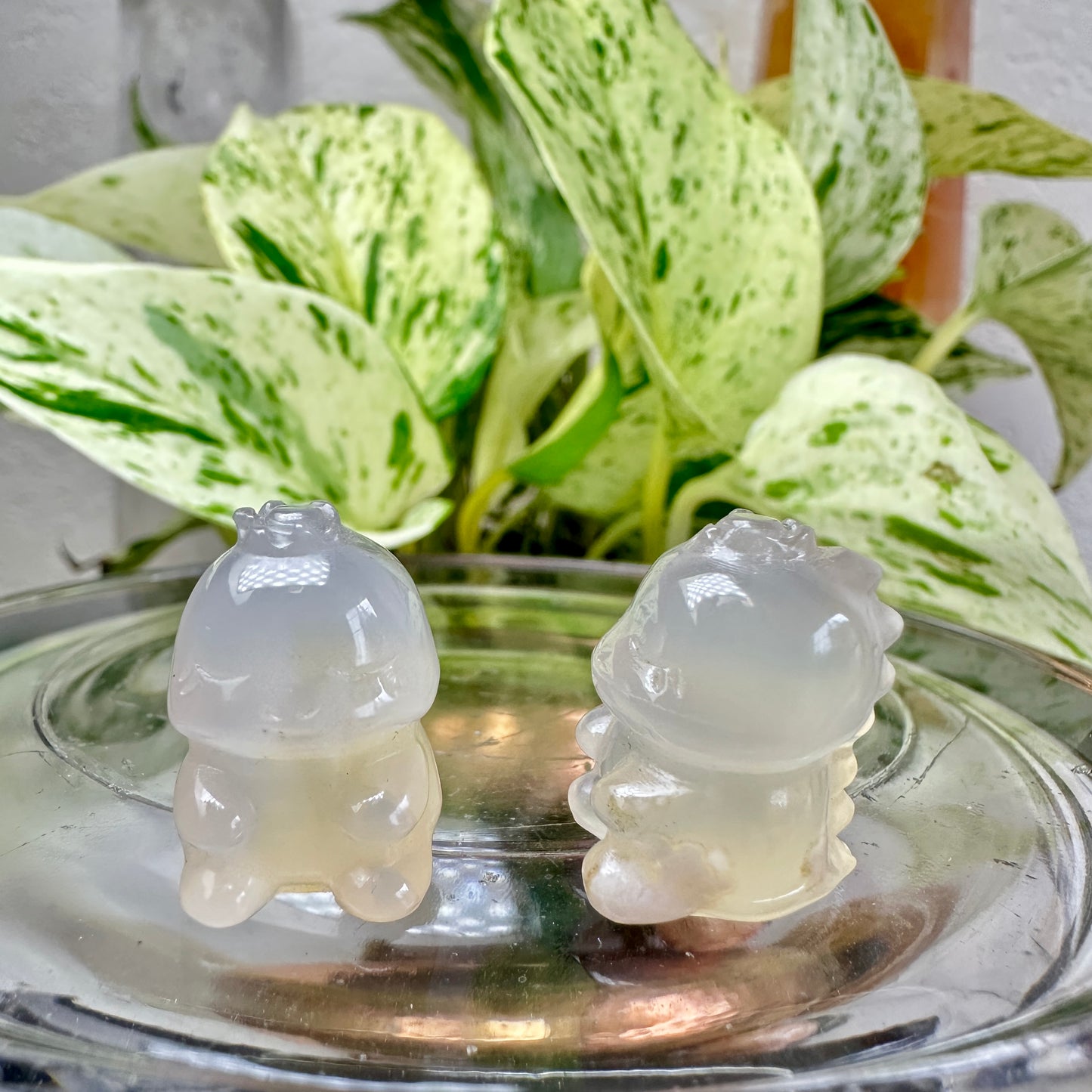 Mini Flower Agate Dino - 0.7 inch