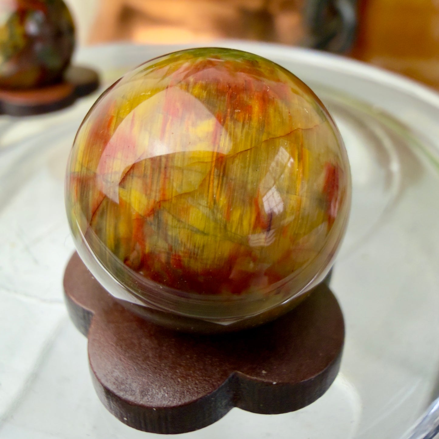 ✨ Pietersite Mini Spheres – A 23.6mm | B 22.8mm | C 21.4mm ✨