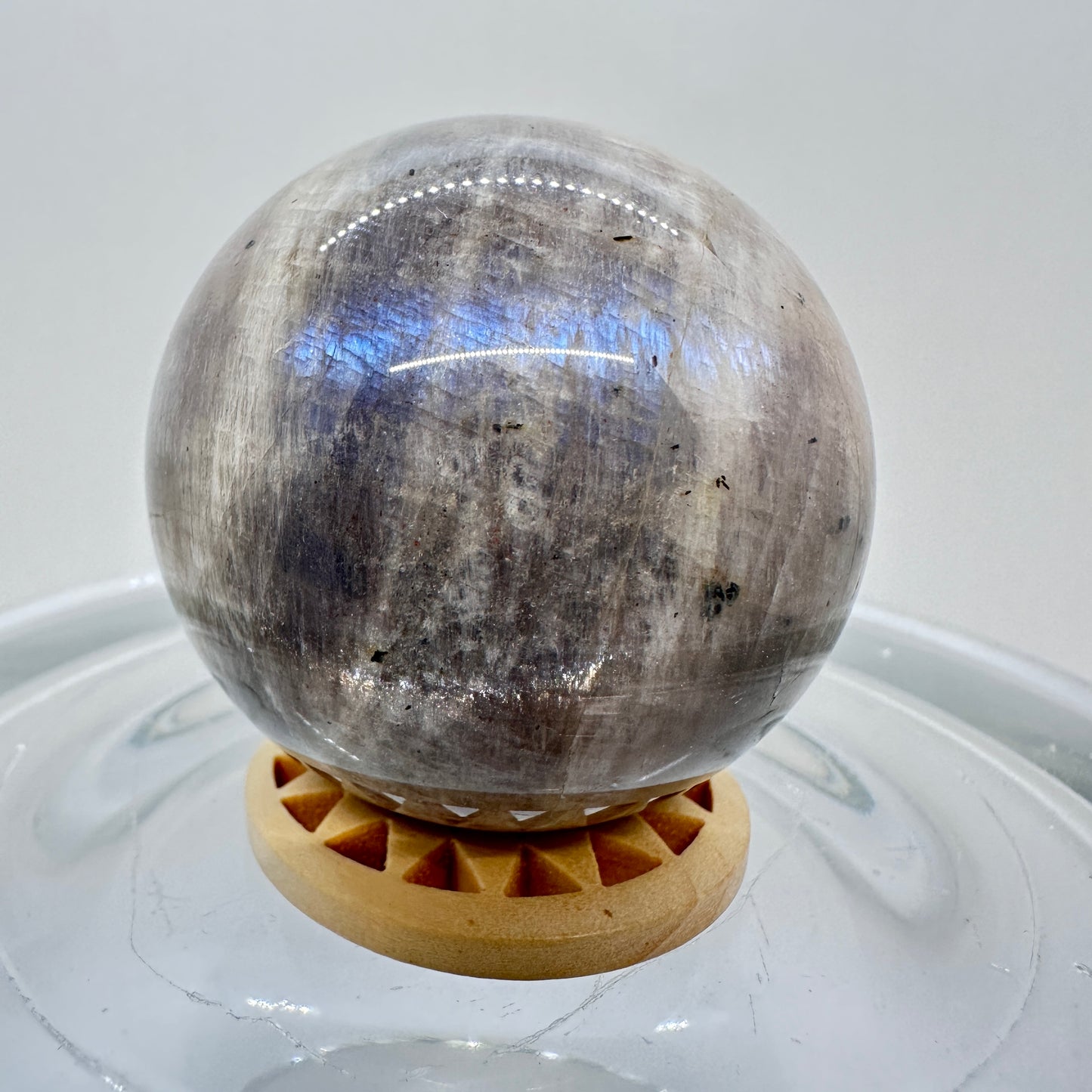 Moonstone with Sunstone Spheres - Katie's Mystic Crystals