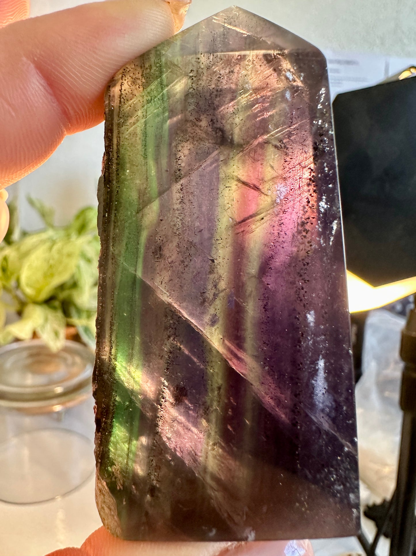 Pyrite in Fluorite Raw Edge Tower — B
2.7 in tall × 1.3 in wide × 1 in thick | 5.4 oz
Abundance | Clarity | Empowered Focus - Katie's Mystic Crystals