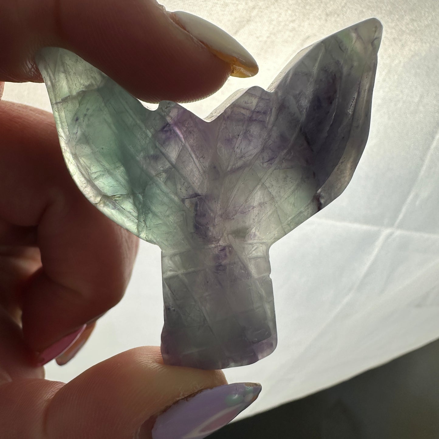 Fluorite Mermaid Tail - 2 inch - Katie's Mystic Crystals